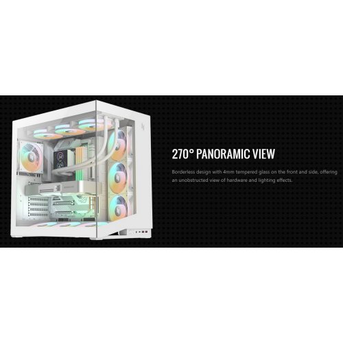 Корпус GAMEMAX NEX C56 Tempered Glass без БП White купить в Украине: Киев, Днепр, Харьков, Одесса  | Проверка совместимости, низкая цена, отзывы, характеристики от TELEMART фото