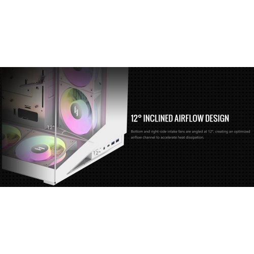 Корпус GAMEMAX NEX C56 Tempered Glass без БП White купить в Украине: Киев, Днепр, Харьков, Одесса  | Проверка совместимости, низкая цена, отзывы, характеристики от TELEMART фото