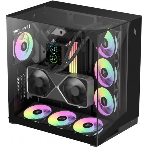 Корпус GAMEMAX NEX C56 VC Tempered Glass без БП Black купить в Украине: Киев, Днепр, Харьков, Одесса  | Проверка совместимости, низкая цена, отзывы, характеристики от TELEMART фото