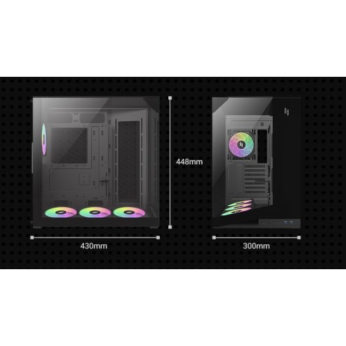 Корпус GAMEMAX NEX C56 VC Tempered Glass без БП Black купить в Украине: Киев, Днепр, Харьков, Одесса  | Проверка совместимости, низкая цена, отзывы, характеристики от TELEMART фото