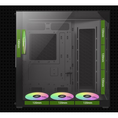 Корпус GAMEMAX NEX C56 VC Tempered Glass без БП Black купить в Украине: Киев, Днепр, Харьков, Одесса  | Проверка совместимости, низкая цена, отзывы, характеристики от TELEMART фото