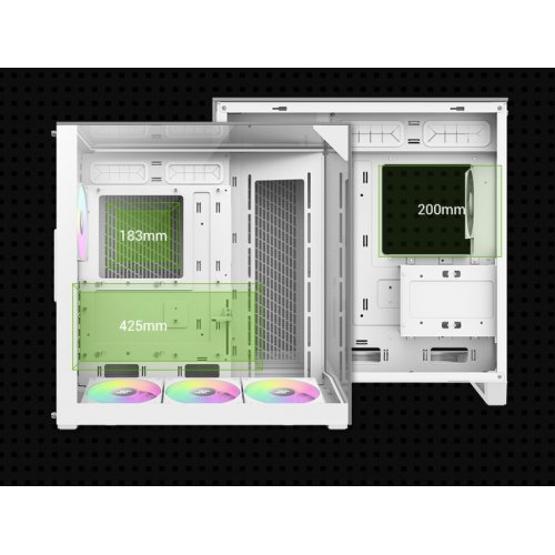 Корпус GAMEMAX NEX C56 VC Tempered Glass без БП White купить в Украине: Киев, Днепр, Харьков, Одесса  | Проверка совместимости, низкая цена, отзывы, характеристики от TELEMART фото