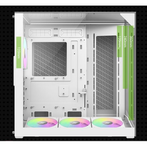 Корпус GAMEMAX NEX C56 VC Tempered Glass без БП White купить в Украине: Киев, Днепр, Харьков, Одесса  | Проверка совместимости, низкая цена, отзывы, характеристики от TELEMART фото