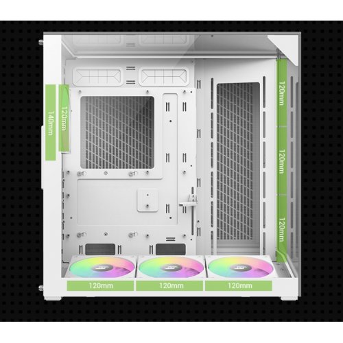 Корпус GAMEMAX NEX C56 VC Tempered Glass без БП White купить в Украине: Киев, Днепр, Харьков, Одесса  | Проверка совместимости, низкая цена, отзывы, характеристики от TELEMART фото