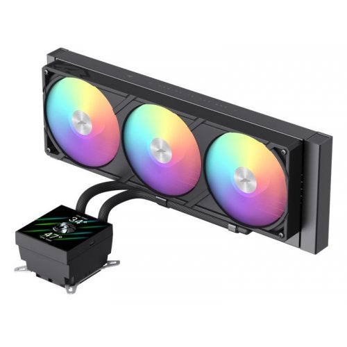 Готова СВО GAMEMAX Glacier 360 LCD Black купити в Україні: Київ, Львів, Хмельницький, Тернопіль, Івано-Франківськ | Перевірка сумісності, низька ціна, відгуки, характеристики від TELEMART фото