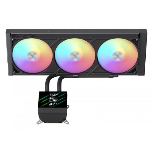 Готова СВО GAMEMAX Glacier 360 LCD Black купити в Україні: Київ, Львів, Хмельницький, Тернопіль, Івано-Франківськ | Перевірка сумісності, низька ціна, відгуки, характеристики від TELEMART фото