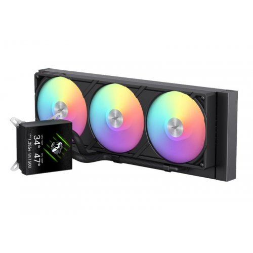 Готова СВО GAMEMAX Glacier 360 LCD Black купити в Україні: Київ, Львів, Хмельницький, Тернопіль, Івано-Франківськ | Перевірка сумісності, низька ціна, відгуки, характеристики від TELEMART фото