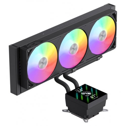 Готова СВО GAMEMAX Glacier 360 LCD Black купити в Україні: Київ, Львів, Хмельницький, Тернопіль, Івано-Франківськ | Перевірка сумісності, низька ціна, відгуки, характеристики від TELEMART фото