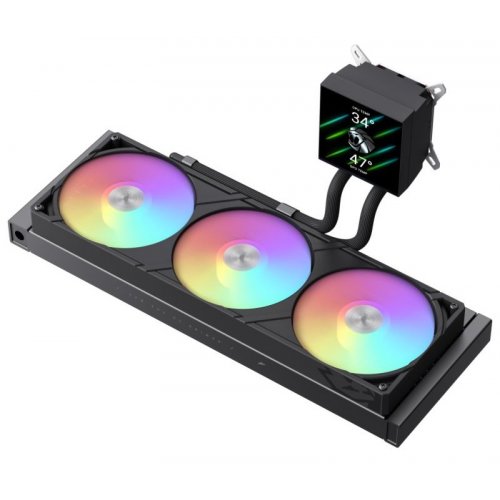 Готова СВО GAMEMAX Glacier 360 LCD Black купити в Україні: Київ, Львів, Хмельницький, Тернопіль, Івано-Франківськ | Перевірка сумісності, низька ціна, відгуки, характеристики від TELEMART фото