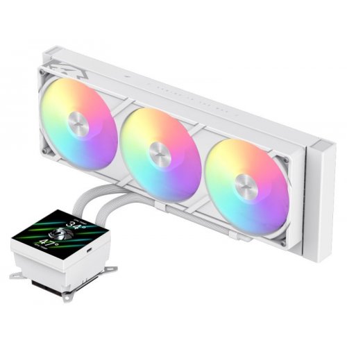 Готова СВО GAMEMAX Glacier 360 LCD White купити в Україні: Київ, Львів, Хмельницький, Тернопіль, Івано-Франківськ | Перевірка сумісності, низька ціна, відгуки, характеристики від TELEMART фото