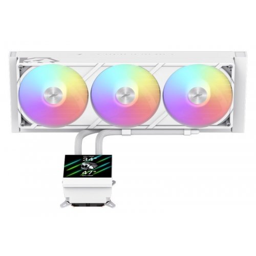 Готова СВО GAMEMAX Glacier 360 LCD White купити в Україні: Київ, Львів, Хмельницький, Тернопіль, Івано-Франківськ | Перевірка сумісності, низька ціна, відгуки, характеристики від TELEMART фото