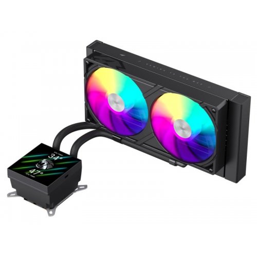 Готова СВО GAMEMAX Glacier 240 LCD Black купити в Україні: Київ, Львів, Хмельницький, Тернопіль, Івано-Франківськ | Перевірка сумісності, низька ціна, відгуки, характеристики від TELEMART фото