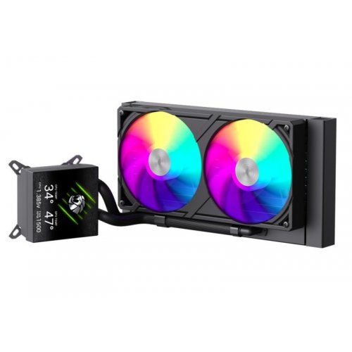 Готова СВО GAMEMAX Glacier 240 LCD Black купити в Україні: Київ, Львів, Хмельницький, Тернопіль, Івано-Франківськ | Перевірка сумісності, низька ціна, відгуки, характеристики від TELEMART фото