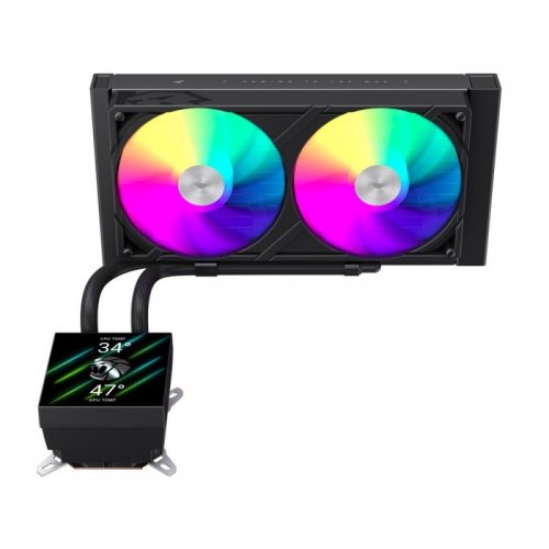 Готова СВО GAMEMAX Glacier 240 LCD Black купити в Україні: Київ, Львів, Хмельницький, Тернопіль, Івано-Франківськ | Перевірка сумісності, низька ціна, відгуки, характеристики від TELEMART фото