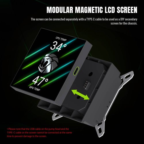 Готова СВО GAMEMAX Glacier 240 LCD Black купити в Україні: Київ, Львів, Хмельницький, Тернопіль, Івано-Франківськ | Перевірка сумісності, низька ціна, відгуки, характеристики від TELEMART фото