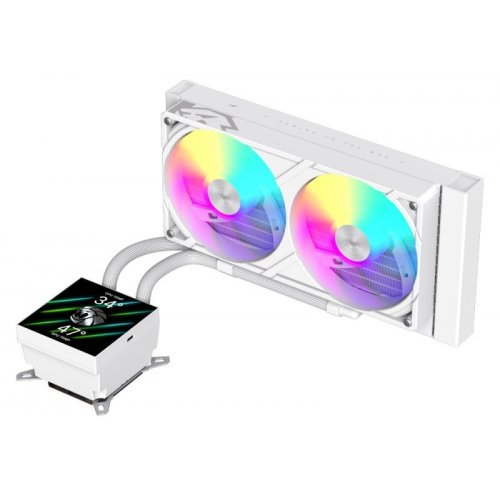 Готова СВО GAMEMAX Glacier 240 LCD White купити в Україні: Київ, Львів, Хмельницький, Тернопіль, Івано-Франківськ | Перевірка сумісності, низька ціна, відгуки, характеристики від TELEMART фото
