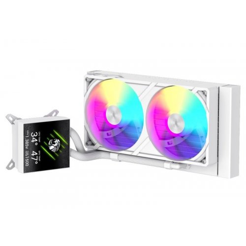 Готова СВО GAMEMAX Glacier 240 LCD White купити в Україні: Київ, Львів, Хмельницький, Тернопіль, Івано-Франківськ | Перевірка сумісності, низька ціна, відгуки, характеристики від TELEMART фото