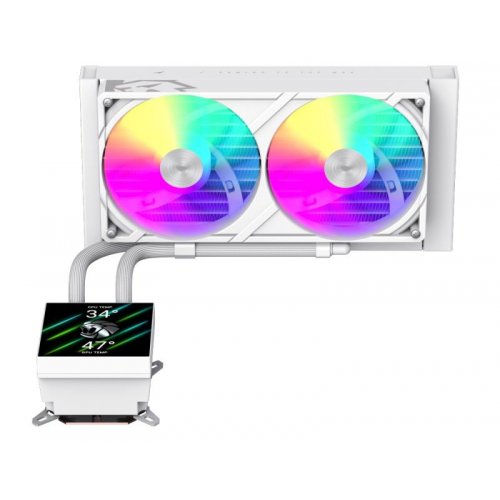 Готова СВО GAMEMAX Glacier 240 LCD White купити в Україні: Київ, Львів, Хмельницький, Тернопіль, Івано-Франківськ | Перевірка сумісності, низька ціна, відгуки, характеристики від TELEMART фото