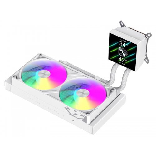 Готова СВО GAMEMAX Glacier 240 LCD White купити в Україні: Київ, Львів, Хмельницький, Тернопіль, Івано-Франківськ | Перевірка сумісності, низька ціна, відгуки, характеристики від TELEMART фото