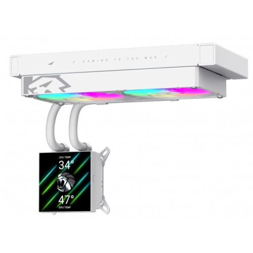 Готова СВО GAMEMAX Glacier 240 LCD White купити в Україні: Київ, Львів, Хмельницький, Тернопіль, Івано-Франківськ | Перевірка сумісності, низька ціна, відгуки, характеристики від TELEMART фото