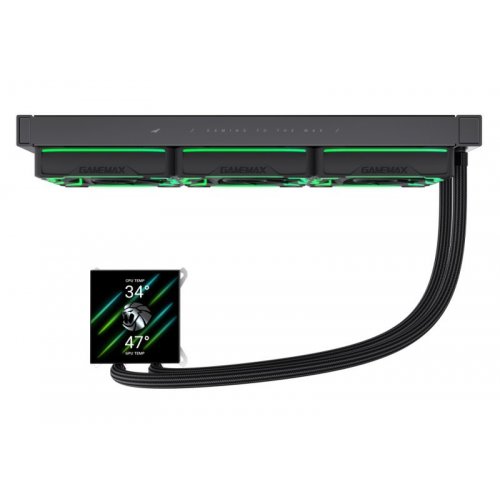 Готова СВО GAMEMAX Hailstorm 360 LCD Black купити в Україні: Київ, Львів, Хмельницький, Тернопіль, Івано-Франківськ | Перевірка сумісності, низька ціна, відгуки, характеристики від TELEMART фото