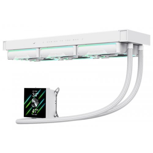 Готова СВО GAMEMAX Hailstorm 360 LCD White купити в Україні: Київ, Львів, Хмельницький, Тернопіль, Івано-Франківськ | Перевірка сумісності, низька ціна, відгуки, характеристики від TELEMART фото