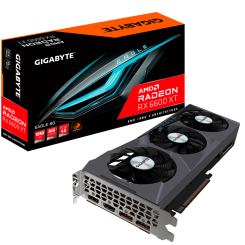 Видеокарта Gigabyte Radeon RX 6600 XT EAGLE 8192MB (GV-R66XTEAGLE-8GD) (Восстановлено продавцом, 847050)