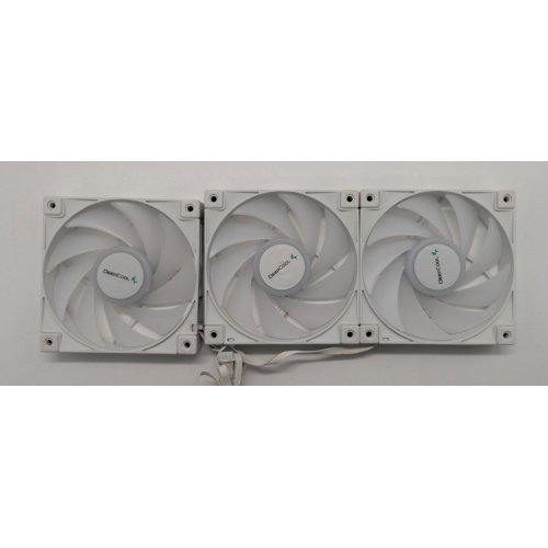 Набор кулеров для корпуса Deepcool FC120 ARGB 3 in 1 (R-FC120-WHAMN3-G-1) White (Восстановлено продавцом, 847213) купить в Украине: Киев, Днепр, Харьков, Одесса  | Проверка совместимости, низкая цена, отзывы, характеристики от TELEMART фото