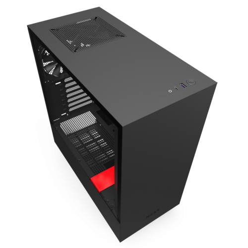 Корпус NZXT H510 Tempered Glass (CA-H510B-BR) Matte Black/Red (Відновлено продавцем, 847227) купити в Україні: Київ, Львів, Хмельницький, Тернопіль, Івано-Франківськ | Перевірка сумісності, низька ціна, відгуки, характеристики від TELEMART фото
