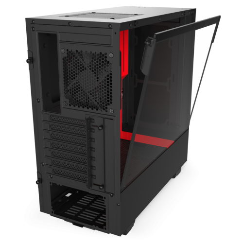 Корпус NZXT H510 Tempered Glass (CA-H510B-BR) Matte Black/Red (Відновлено продавцем, 847227) купити в Україні: Київ, Львів, Хмельницький, Тернопіль, Івано-Франківськ | Перевірка сумісності, низька ціна, відгуки, характеристики від TELEMART фото