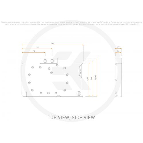 Водоблок EKWB EK-Quantum Vector³ TUF RTX 5090 - Plexi (3831129901094) купить в Украине: Киев, Днепр, Харьков, Одесса  | Низкая цена, отзывы, характеристики от TELEMART фото