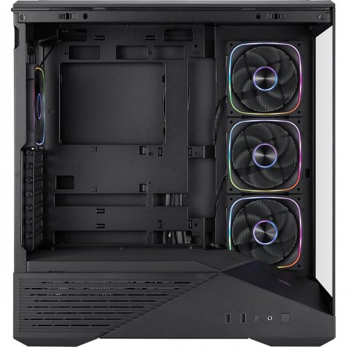 Корпус 1stPlayer GM7-BK-3FN7R-1FN7 без БЖ Black купити в Україні: Київ, Львів, Хмельницький, Тернопіль, Івано-Франківськ | Перевірка сумісності, низька ціна, відгуки, характеристики від TELEMART фото