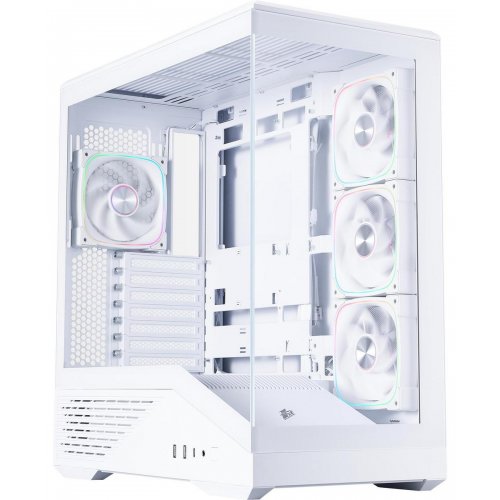 Корпус 1stPlayer GM7-WH-3FN7R-W-1FN7-W без БП White купить в Украине: Киев, Днепр, Харьков, Одесса  | Проверка совместимости, низкая цена, отзывы, характеристики от TELEMART фото