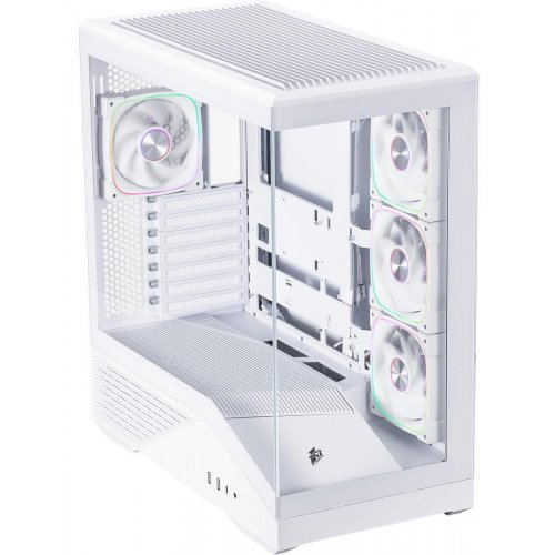 Корпус 1stPlayer GM7-WH-3FN7R-W-1FN7-W без БП White купить в Украине: Киев, Днепр, Харьков, Одесса  | Проверка совместимости, низкая цена, отзывы, характеристики от TELEMART фото