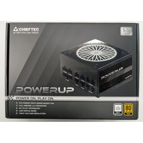 Блок питания CHIEFTEC PowerUp 850W (GPX-850FC) (Восстановлено продавцом, 847372) купить в Украине: Киев, Днепр, Харьков, Одесса  | Проверка совместимости, низкая цена, отзывы, характеристики от TELEMART фото