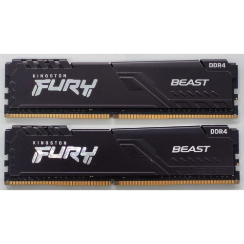 Озп Kingston DDR4 32GB (2x16GB) 3600Mhz FURY Beast Black (KF436C18BBK2/32) (Відновлено продавцем, 847391) купити в Україні: Київ, Львів, Хмельницький, Тернопіль, Івано-Франківськ | Перевірка сумісності, низька ціна, відгуки, характеристики від TELEMART фото