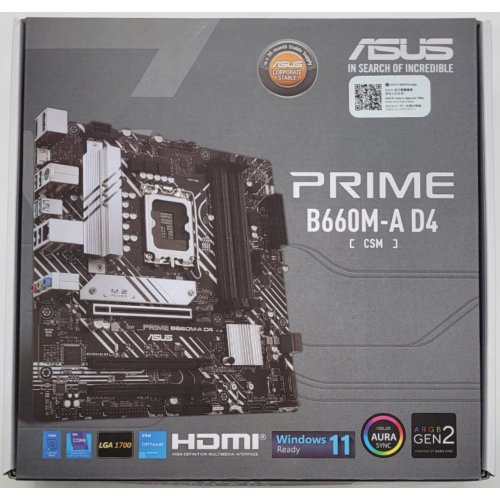 Материнская плата Asus PRIME B660M-K D4 (s1700, Intel B660) (Восстановлено продавцом, 847413) купить в Украине: Киев, Днепр, Харьков, Одесса  | Проверка совместимости, низкая цена, отзывы, характеристики от TELEMART фото