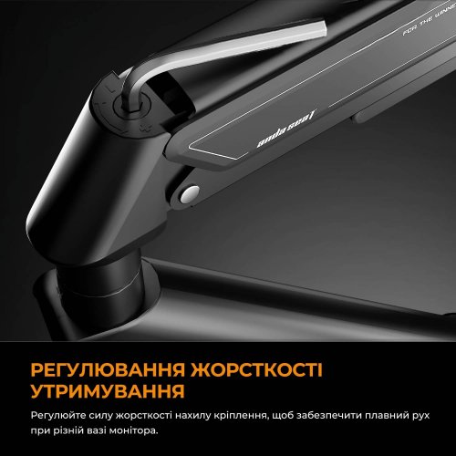 Уцінка настільне кріплення для монітора Anda Seat Stealth II 17-32" (AD-W-A6D-1S-BB) Black (Розкрита упаковка, 847535) купити в Україні: Київ, Львів, Хмельницький, Тернопіль, Івано-Франківськ | Низька ціна, відгуки, характеристики від TELEMART фото