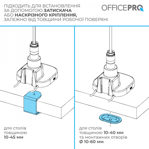Уценка настольное крепление для монитора OfficePro 24-57" MA851 Black (Вскрытая упаковка, 847563) купить в Украине: Киев, Днепр, Харьков, Одесса  | Низкая цена, отзывы, характеристики от TELEMART фото