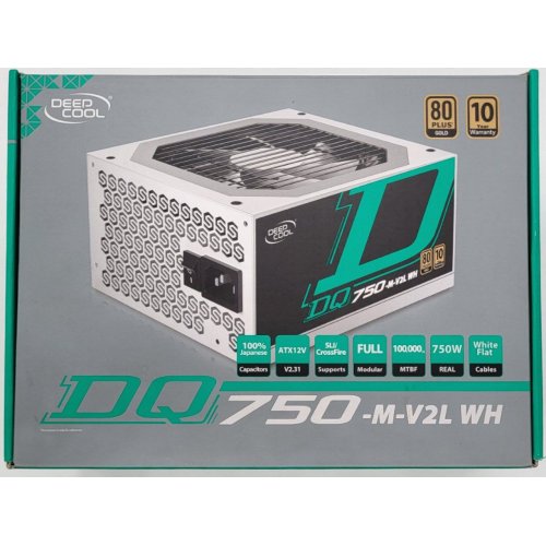 Блок живлення Deepcool DQ750-M-V2L 750W (DQ750-M-V2L WH) White (Відновлено продавцем, 847579) купити в Україні: Київ, Львів, Хмельницький, Тернопіль, Івано-Франківськ | Перевірка сумісності, низька ціна, відгуки, характеристики від TELEMART фото