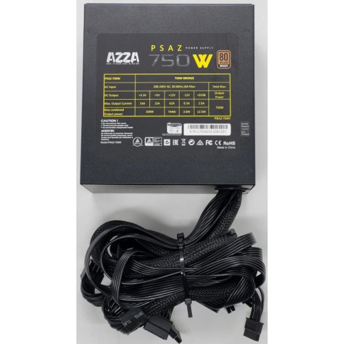 Блок питания Azza 750W (PSAZ-750W) (Восстановлено продавцом, 847580) купить в Украине: Киев, Днепр, Харьков, Одесса  | Проверка совместимости, низкая цена, отзывы, характеристики от TELEMART фото
