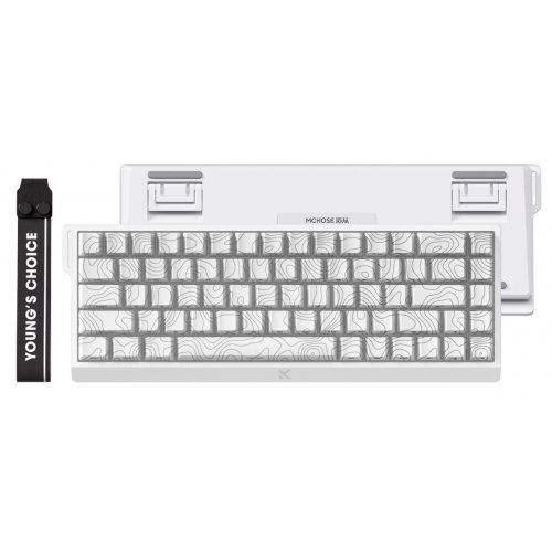 Клавиатура MCHOSE Ace 68 RGB TTC Dragon Lord Magetic Switch (MC-ACE68-32) White Topographic купить в Украине: Киев, Днепр, Харьков, Одесса  | Низкая цена, отзывы, характеристики от TELEMART фото