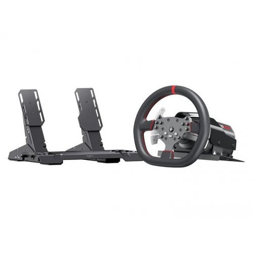 Кермо з педалями PXN V10 Ultra EU (6948052903945) Black купити в Україні: Київ, Львів, Хмельницький, Тернопіль, Івано-Франківськ | Низька ціна, відгуки, характеристики від TELEMART фото