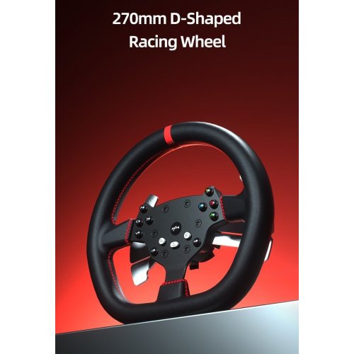 Кермо з педалями PXN V10 Ultra EU (6948052903945) Black купити в Україні: Київ, Львів, Хмельницький, Тернопіль, Івано-Франківськ | Низька ціна, відгуки, характеристики від TELEMART фото