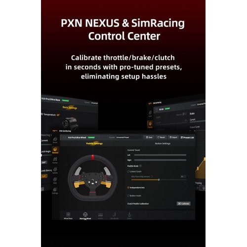 Кермо з педалями PXN V10 Ultra EU (6948052903945) Black купити в Україні: Київ, Львів, Хмельницький, Тернопіль, Івано-Франківськ | Низька ціна, відгуки, характеристики від TELEMART фото