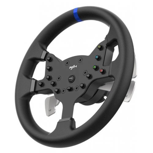 Кермо з педалями та коробкою передач PXN V99 EU (6948052903020) Black купити в Україні: Київ, Львів, Хмельницький, Тернопіль, Івано-Франківськ | Низька ціна, відгуки, характеристики від TELEMART фото