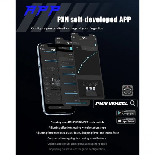 Кермо з педалями та коробкою передач PXN V99 EU (6948052903020) Black купити в Україні: Київ, Львів, Хмельницький, Тернопіль, Івано-Франківськ | Низька ціна, відгуки, характеристики від TELEMART фото