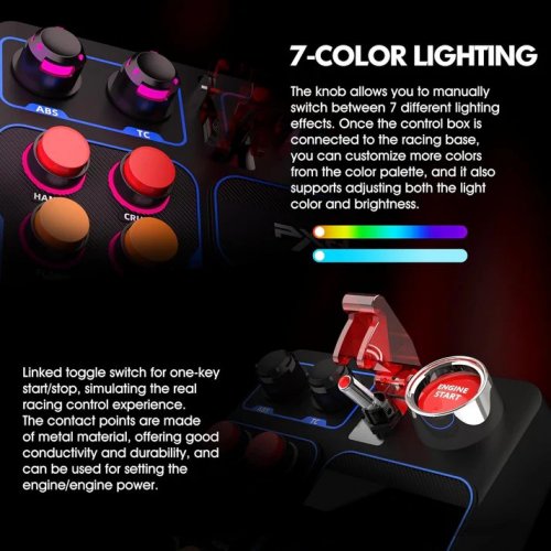 Блок управления кнопками PXN CB1 (6948052903440) Black купить в Украине: Киев, Днепр, Харьков, Одесса  | Низкая цена, отзывы, характеристики от TELEMART фото