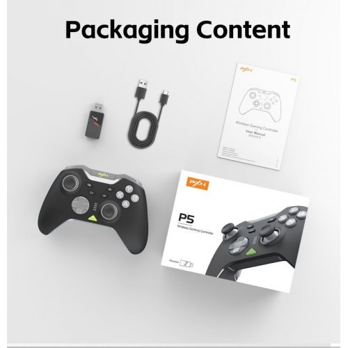 Геймпад PXN P5 Wireless (6948052903655) Black купить в Украине: Киев, Днепр, Харьков, Одесса  | Низкая цена, отзывы, характеристики от TELEMART фото