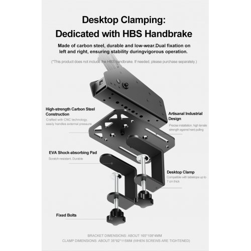 Кронштейн ручного гальма PXN Z D1 (6948052903082) Black купити в Україні: Київ, Львів, Хмельницький, Тернопіль, Івано-Франківськ | Низька ціна, відгуки, характеристики від TELEMART фото